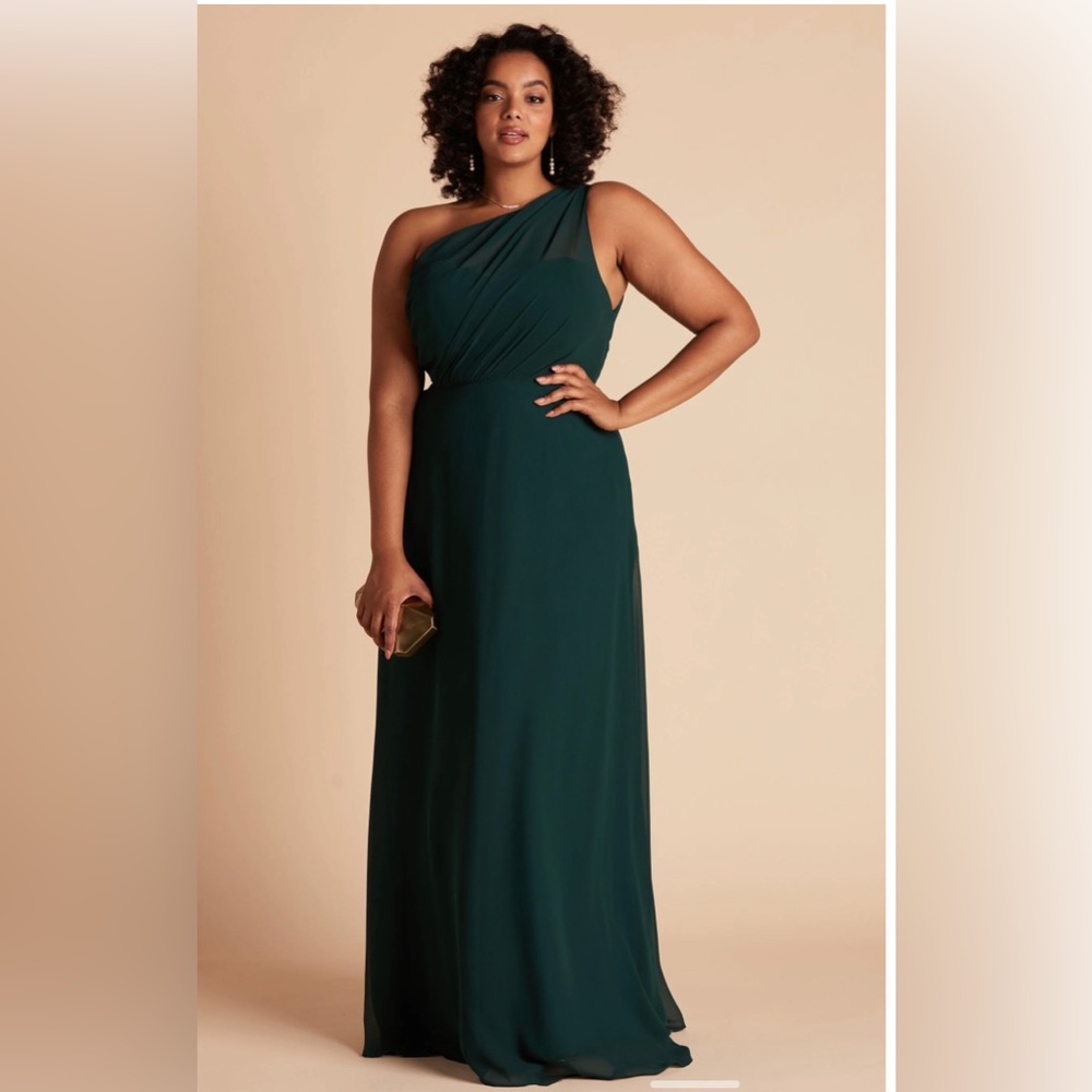 Birdy Grey NWT Kira Dress Chiffon Emerald 1X